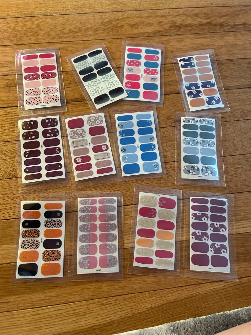 Assorted Nail Wraps - Mixed Colors & Patterns
